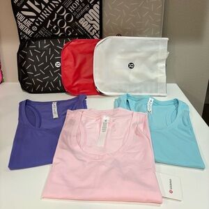 Lot of three Lululemon Love tanks size 10